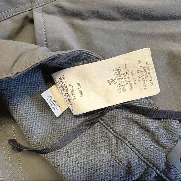 Patagonia Women’s Cargo Trail Hiking Walking Pants in Gray w/Drawstring - Picture 9 of 9